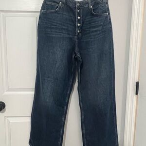 Free People High Rise Jeans in Dark Blue